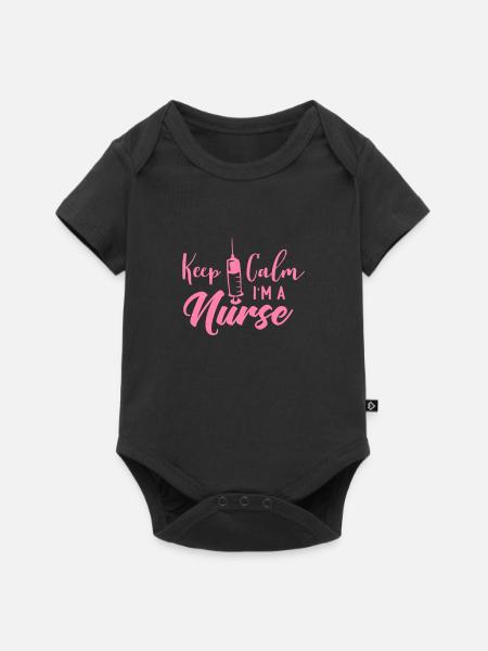 Krankenschwester - Premium kortærmet baby-body  - sort