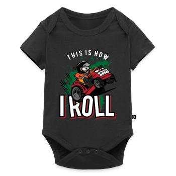 Funny Lawn Mower Racing Apparel for Drivers & - Baby Premium short-sleeve bodysuit - black - Front
