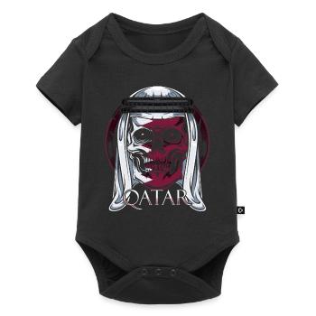 Qatar - Baby Premium short-sleeve bodysuit - black - Front