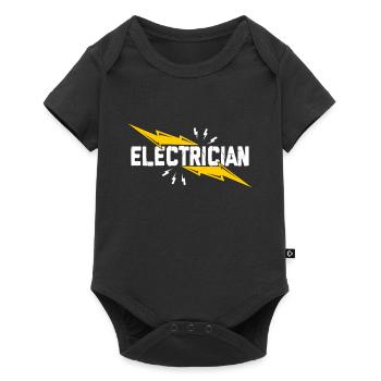 Elektriker - Baby Premium Kurzarmbody - Schwarz - Vorne