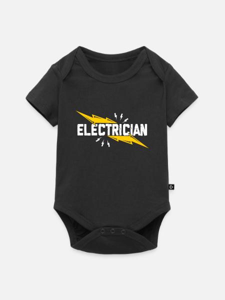 Elektriker - Baby Premium Kurzarmbody - Schwarz