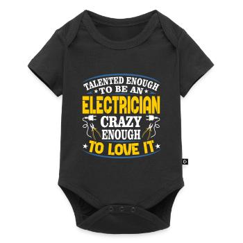 Elektriker - Baby Premium Kurzarmbody - Schwarz - Vorne