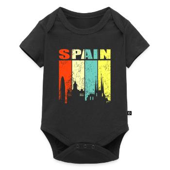 Spain - Baby Premium short-sleeve bodysuit - black - Front