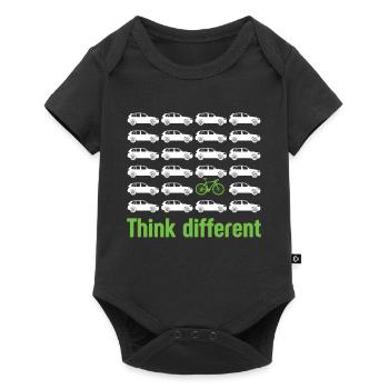 Bicycle Environmental Protection Climate Change Cyclist - Baby Premium short-sleeve bodysuit - black - Front