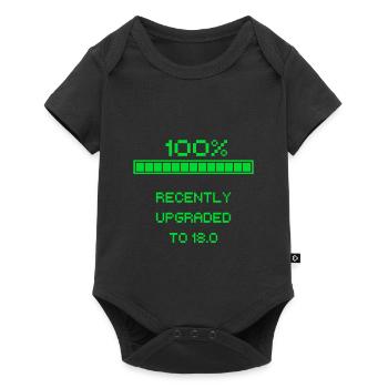 18th birthday - Baby Premium short-sleeve bodysuit - black - Front