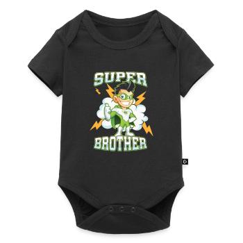 Cool Super Brother Big Bro Famille frères et sœurs d'abord - Body à manches courtes Premium Bébé - noir - Devant