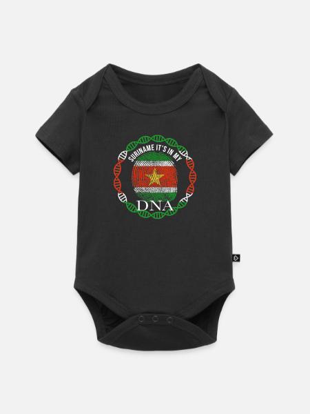 Suriname ist in meiner DNA - Baby Premium Kurzarmbody - Schwarz