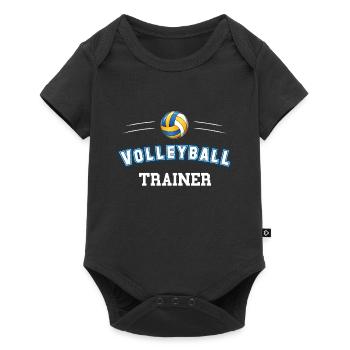 Cadeau d'entraîneur de volleyball. - Body à manches courtes Premium Bébé - noir - Devant