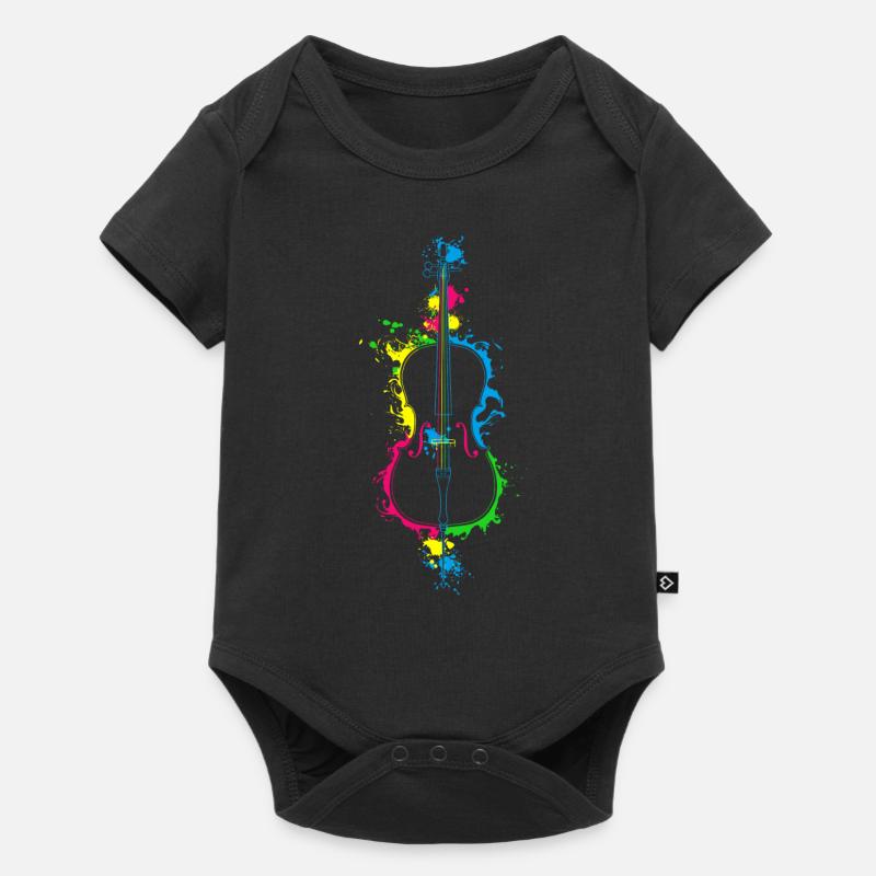 Violoncelle violoncelle - Body à manches courtes Premium Bébé - noir