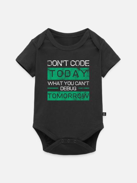 Lustiges Geschenk Programmierer Codierer Nerds - Baby Premium Kurzarmbody - Schwarz