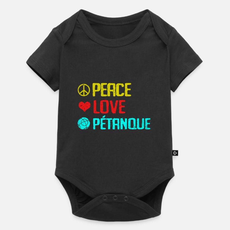 Pétanque - Body à manches courtes Premium Bébé - noir