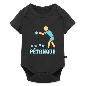 Pétanque Bocce Raffa Boule Sport Ball Petanque - Baby Premium short-sleeve bodysuit - black - Front