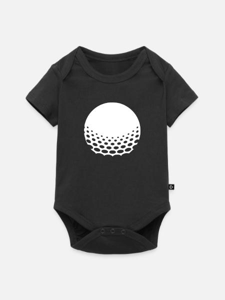 Golfer Golf Golfen - Baby Premium Kurzarmbody - Schwarz