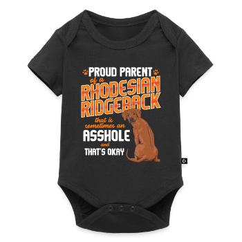 Rhodesian Ridgeback - Body à manches courtes Premium Bébé - noir - Devant