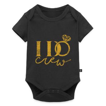 Demande en mariage - Body à manches courtes Premium Bébé - noir - Devant