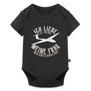 Glider glider glider gift - Baby Premium short-sleeve bodysuit - black - Front