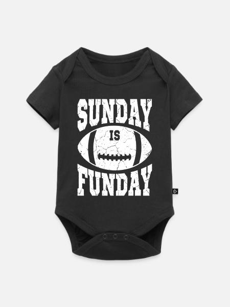 Football - Baby Premium Kurzarmbody - Schwarz