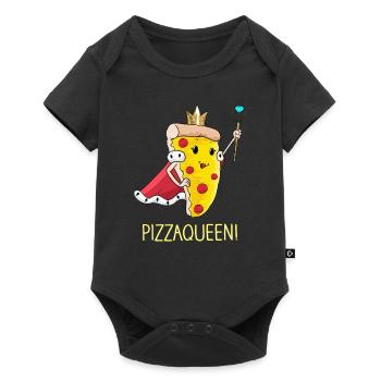 Pizza Queen Gift Salami Pizza Girlfriend Foodie - Baby Premium short-sleeve bodysuit - black - Front