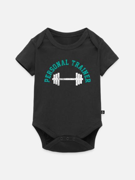 Fitnesstrainer - Baby Premium Kurzarmbody - Schwarz