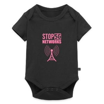Against 5G - Baby Premium short-sleeve bodysuit - black - Front