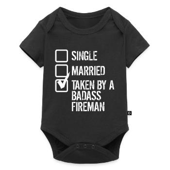fire Department - Baby Premium short-sleeve bodysuit - black - Front