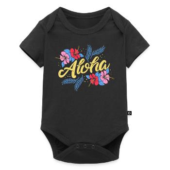 Aloha - Baby Premium short-sleeve bodysuit - black - Front