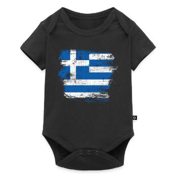 Greece - Baby Premium short-sleeve bodysuit - black - Front