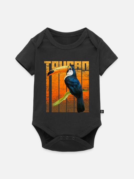 Tukan Südamerika - Baby Premium Kurzarmbody - Schwarz