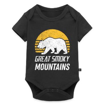 Ours du Tennessee, parc national des Great Smoky Mountains - Body à manches courtes Premium Bébé - noir - Devant