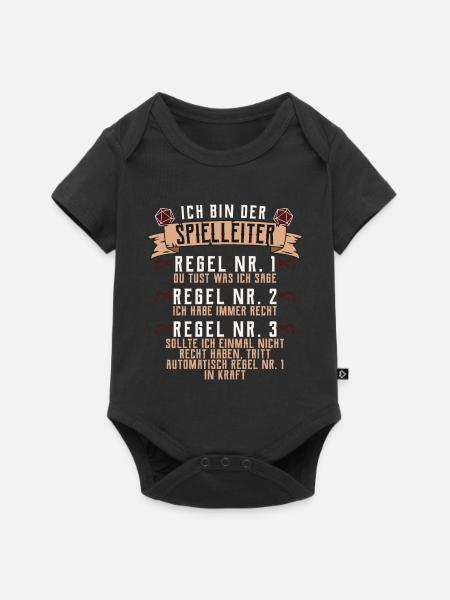 Pen and Paper W20 Rollenspiel RPG Geschenk - Baby Premium Kurzarmbody - Schwarz