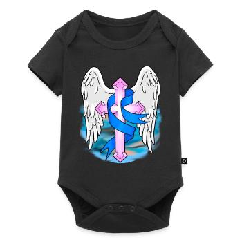 Cross Crosses Symbols Church God Jesus Religion - Baby Premium short-sleeve bodysuit - black - Front