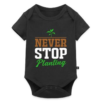 Garten Gartenarbeit Gartenbau Floristin Gärtner - Baby Premium Kurzarmbody - Schwarz - Vorne