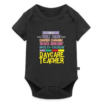 Daycare Teacher I'm A Toddle Diaper Child Care Work - Baby Premium short-sleeve bodysuit - black - Front