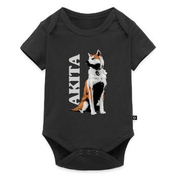 Akita - Baby Premium short-sleeve bodysuit - black - Front