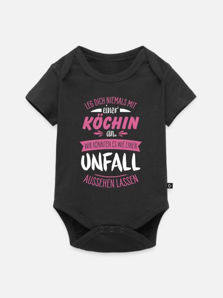 Köchin - Baby Premium Kurzarmbody - Schwarz