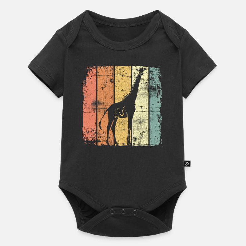 Giraffe - Baby Premium short-sleeve bodysuit - black