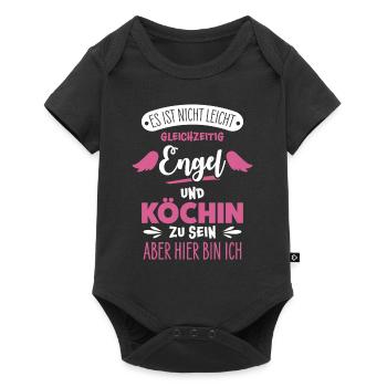 Köchin - Baby Premium Kurzarmbody - Schwarz - Vorne