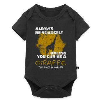 Giraffe - Baby Premium short-sleeve bodysuit - black - Front