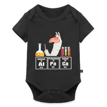 Alpaka Chemiker Lehrer Physik Schule Geschenk - Body à manches courtes Premium Bébé - noir - Devant