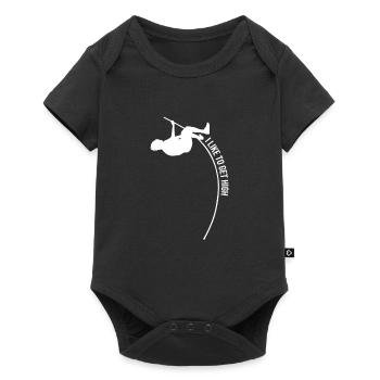 Stabhochsprung Leichtathletik Stabspringer - Baby Premium short-sleeve bodysuit - black - Front