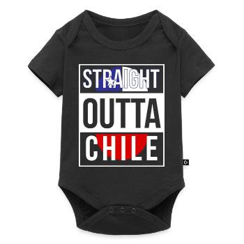 Chile - Baby Premium Kurzarmbody - Schwarz - Vorne