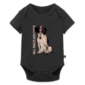 Small Münsterländer - Baby Premium short-sleeve bodysuit - black - Front