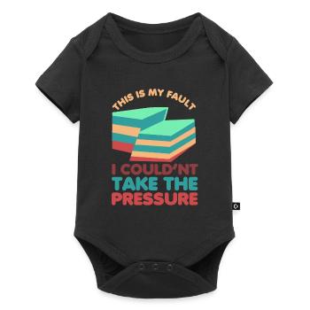 Geologie Wortspiel Das ist meine Schuld Geologe - Baby Premium Kurzarmbody - Schwarz - Vorne