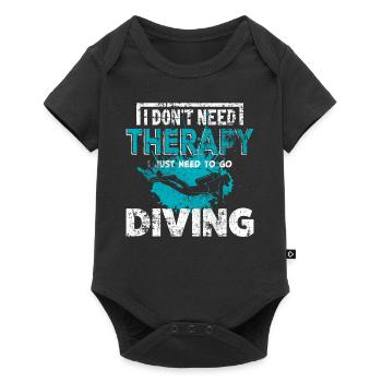 Diver - Baby Premium short-sleeve bodysuit - black - Front