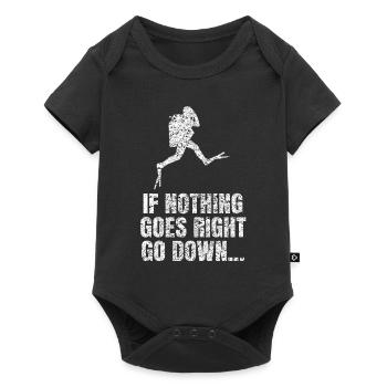 Diver Scuba Diving Submerge Gift Idea - Baby Premium short-sleeve bodysuit - black - Front