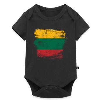 Lithuania - Baby Premium short-sleeve bodysuit - black - Front