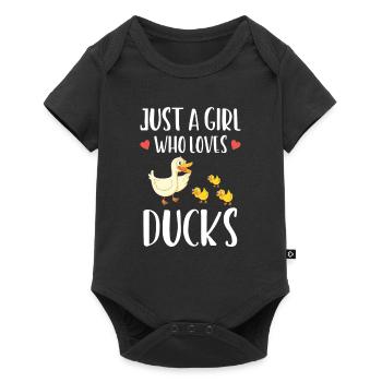 Les canards aiment - Body à manches courtes Premium Bébé - noir - Devant