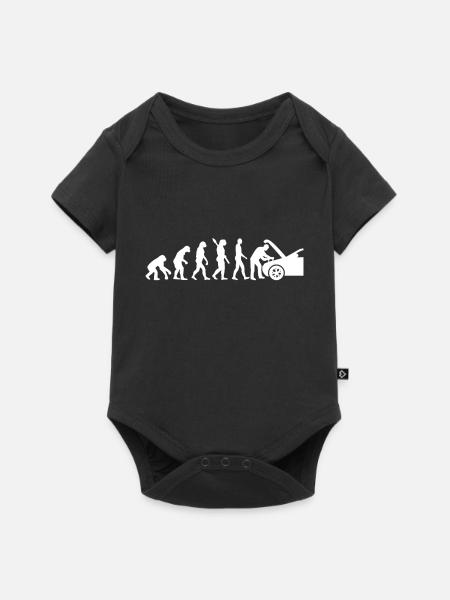 Mechatroniker Evolution - Baby Premium Kurzarmbody - Schwarz