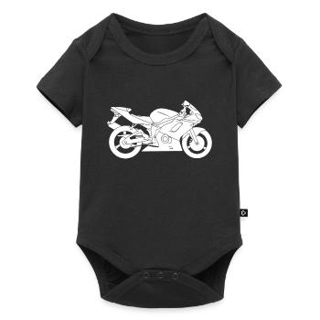 motorcycle - Baby Premium short-sleeve bodysuit - black - Front