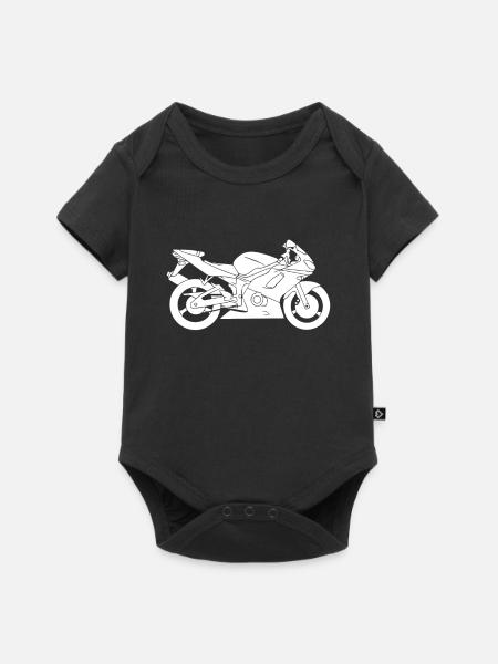 Motorrad - Baby Premium Kurzarmbody - Schwarz